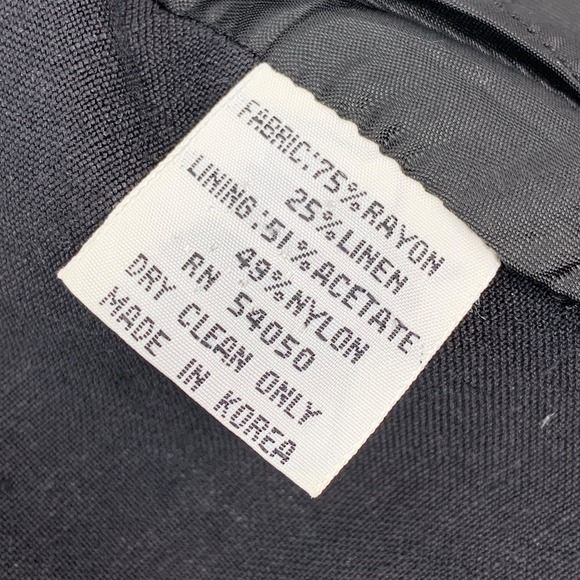 Vintage CHRISTIAN DIOR cropped rayon linen blazer jacket - Picture 10 of 13